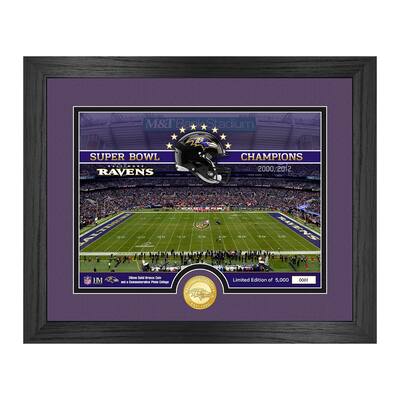 Baltimore Ravens Stadium Bronze Coin Photo Mint - 13" x 16"