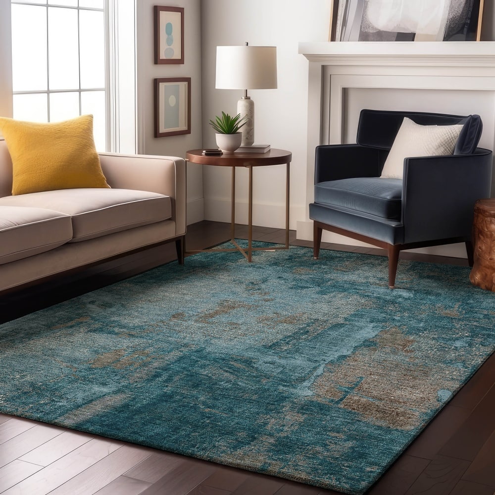 Premium Washable Super Soft Abstrct Flair Mayfield Rug