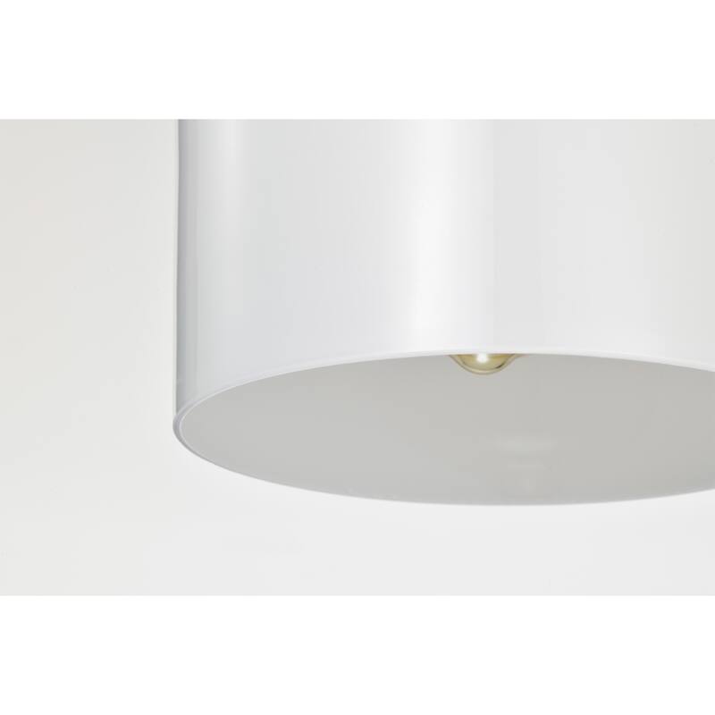 Magno Brass Pendant Light with Frosted Glass Lantern Shade - Brass-Frosted