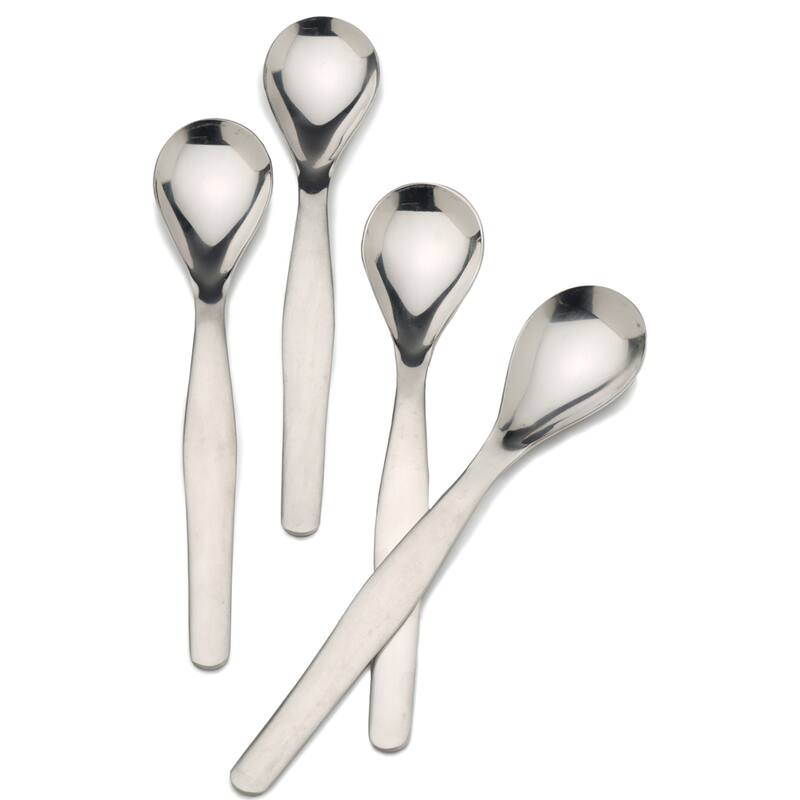 5.5-Inch Stainless Steel Egg Spoons (Set of 4)