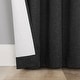 preview thumbnail 17 of 31, Sun Zero Treviso Linen Blend Magnetic Closure Total Blackout Back Tab 1-Piece Curtain Panel, Single Panel