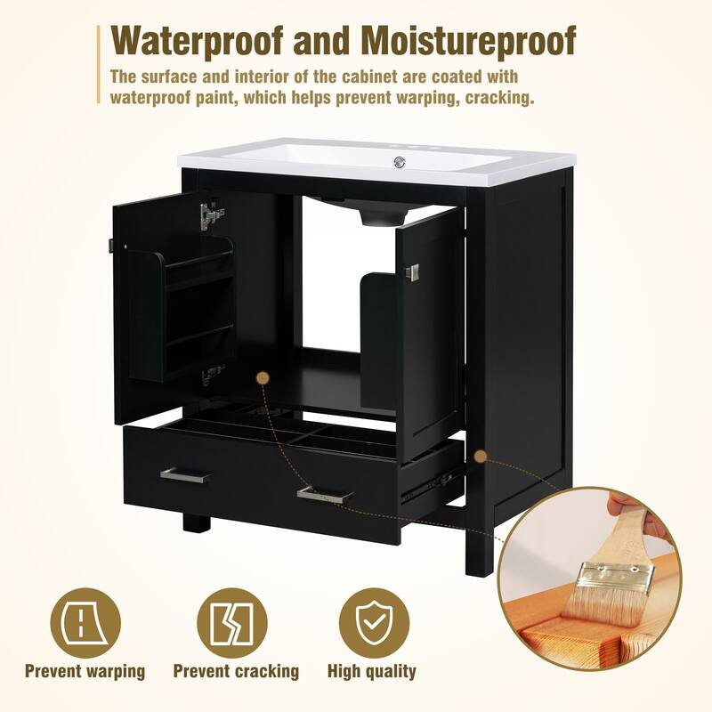 30"Bathroom Vanity with Single Sink