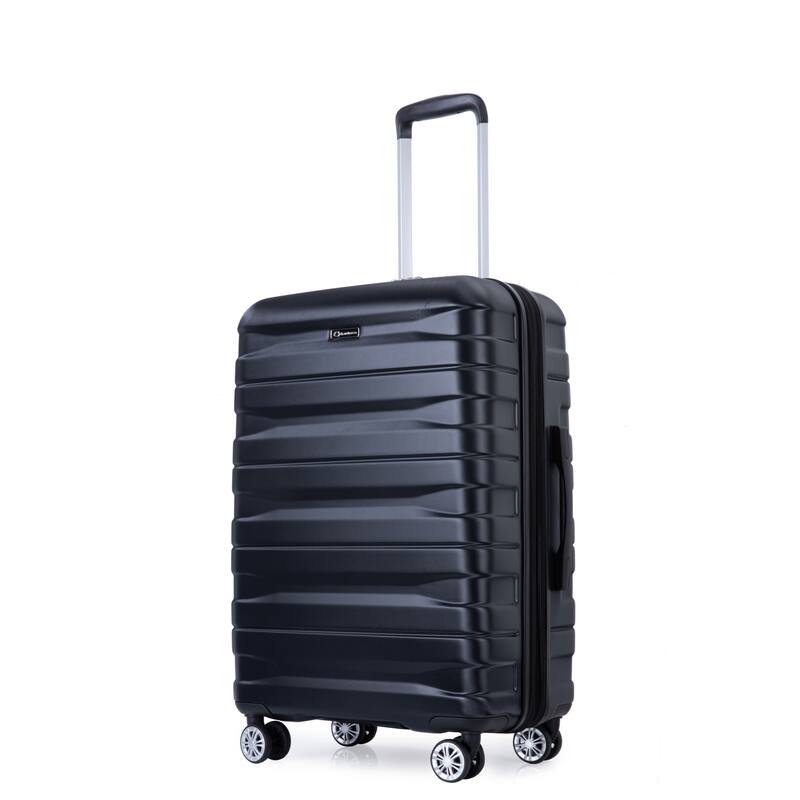 3 Piece Luggage Sets with Double Spinner Wheels and TSA Lock, Expandable Durable PC Hardside Lightweight Suitcase for Men Women