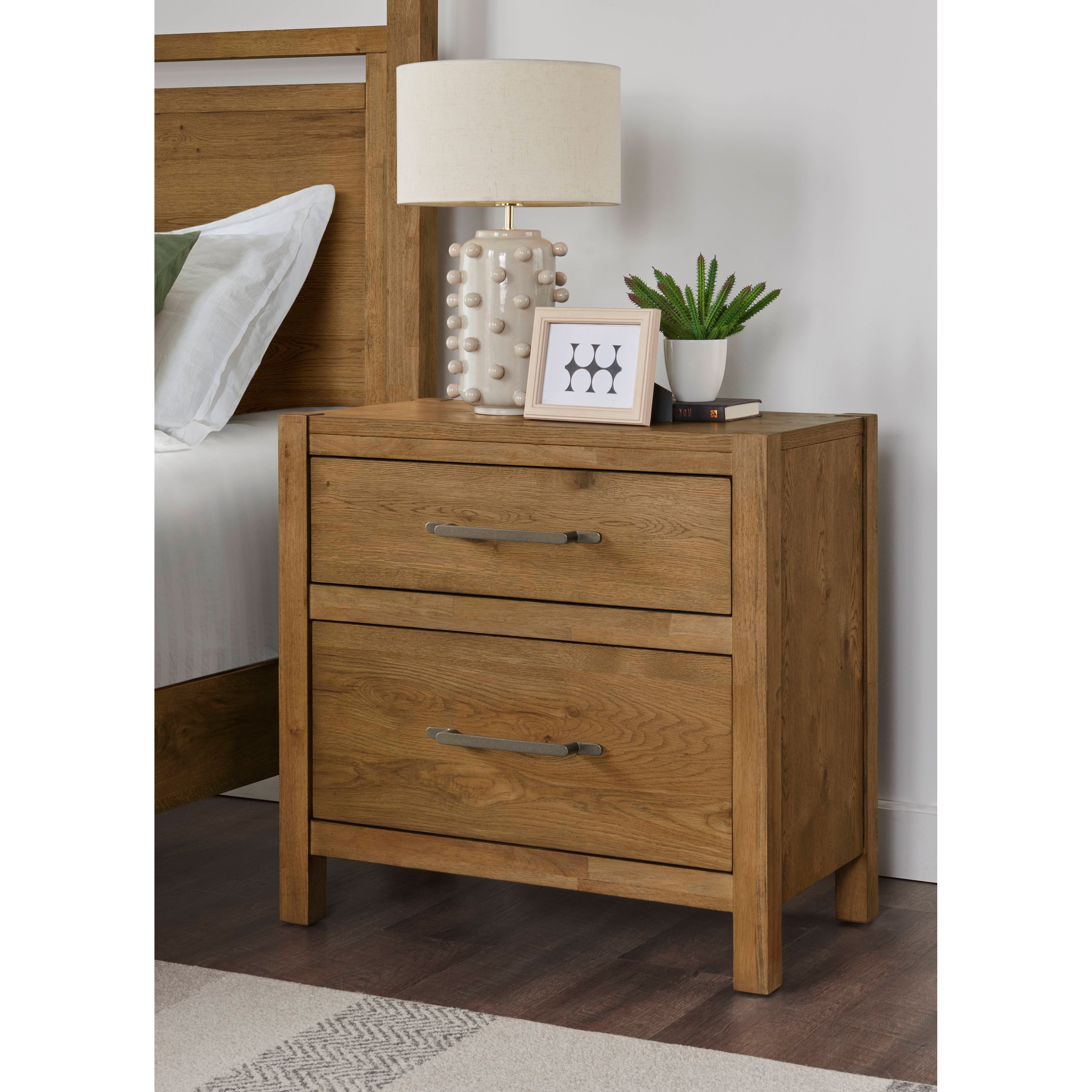 Light oak deals night stand