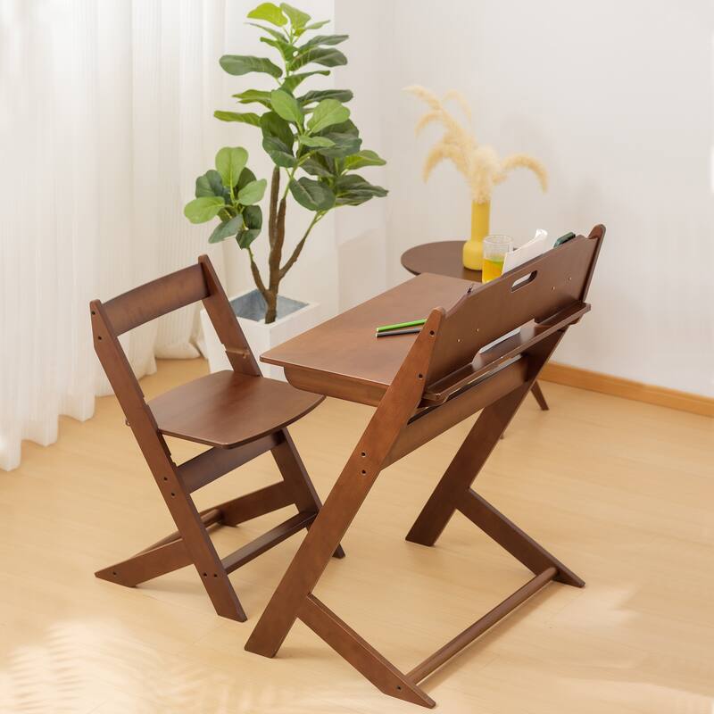 Kids Desk and Chair Set, Computer Desk Small Office Writing Desk