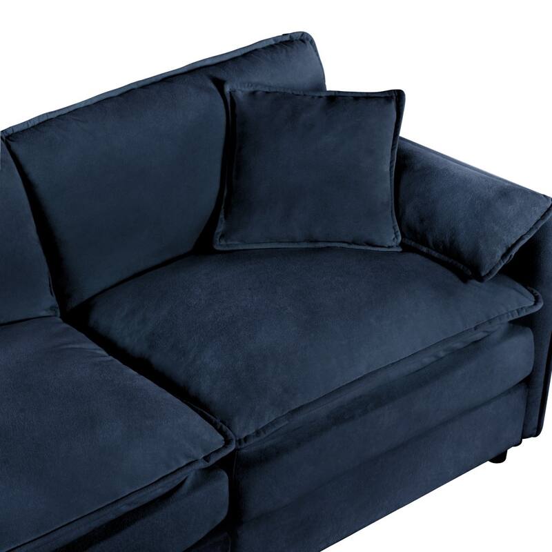 Modern Chenille 2-seater Comfy Deep Love-seat Sofa Couch for Living Room