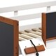 preview thumbnail 5 of 7, Stylish & Simple Twin Loft Bed with Built-in Slide and Chalkboard Panels, Solid Construction & Versatility galore, Cherry Oak