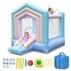 preview thumbnail 3 of 20, Gymax Kids Bounce House w/ Slide Basketball Rim Inflatable Basketball with 480W Blower - with 480W Blower