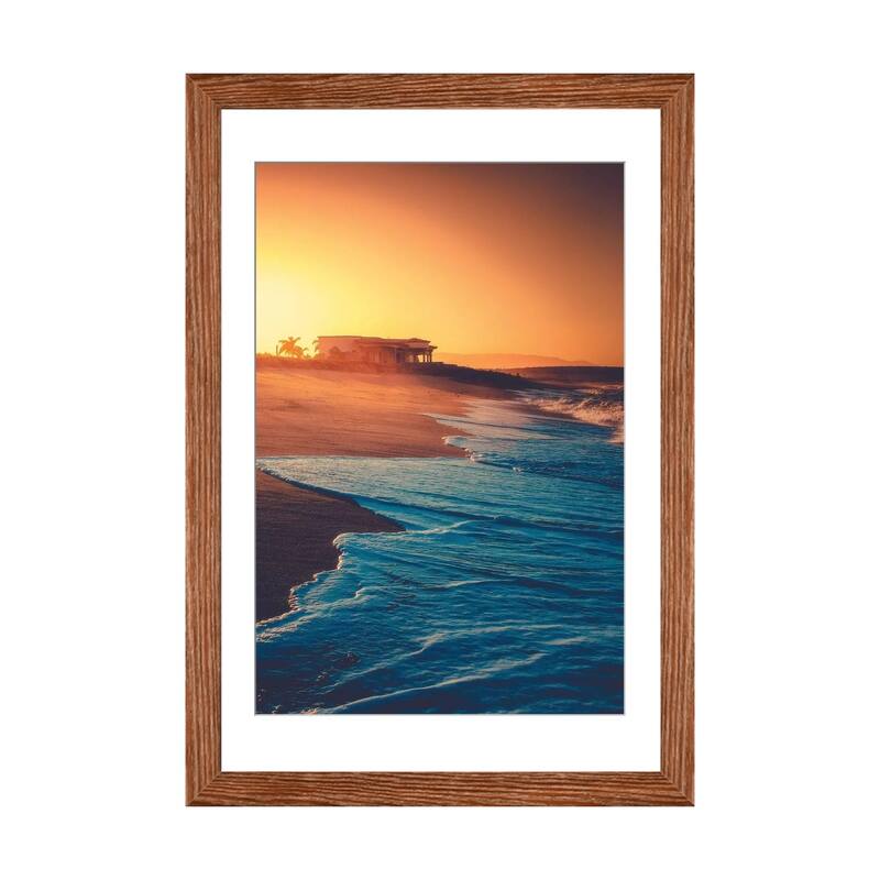 iCanvas "Moody Shores" by Zach Doehler PFA - Walnut - 24x16x1