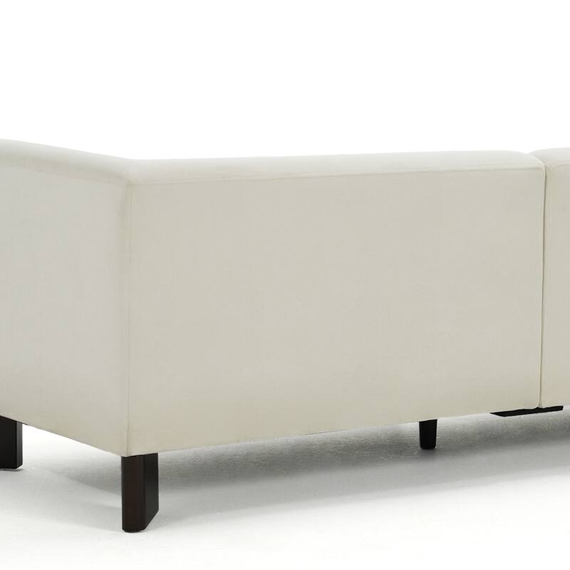 3-Piece Modern Loveseat Sofa Set with Armchair for Living Room