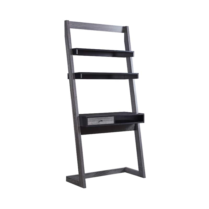 Tali Contemporary 2-Shelf Wall Leaning Desk with Drawer by Furniture of America