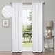 preview thumbnail 18 of 68, Superior Shimmer Washable Room Darkening Curtains, Set of 2 Panels 26" x 84" - Snow White