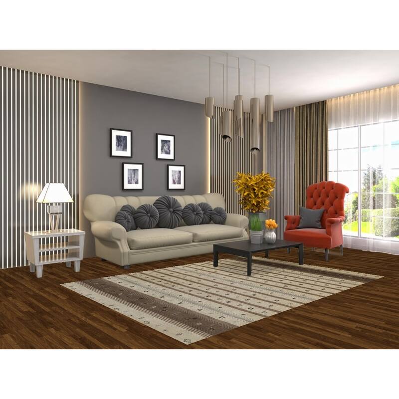 Gabbeh Indian Rug Handmade Tribal Oriental Wool Carpet - 5'4" x 7'6"