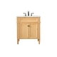 preview thumbnail 7 of 8, Elegant Lighting VF12530 Park Avenue 30" Free Standing Single Basin Natural Wood - Wood Finish