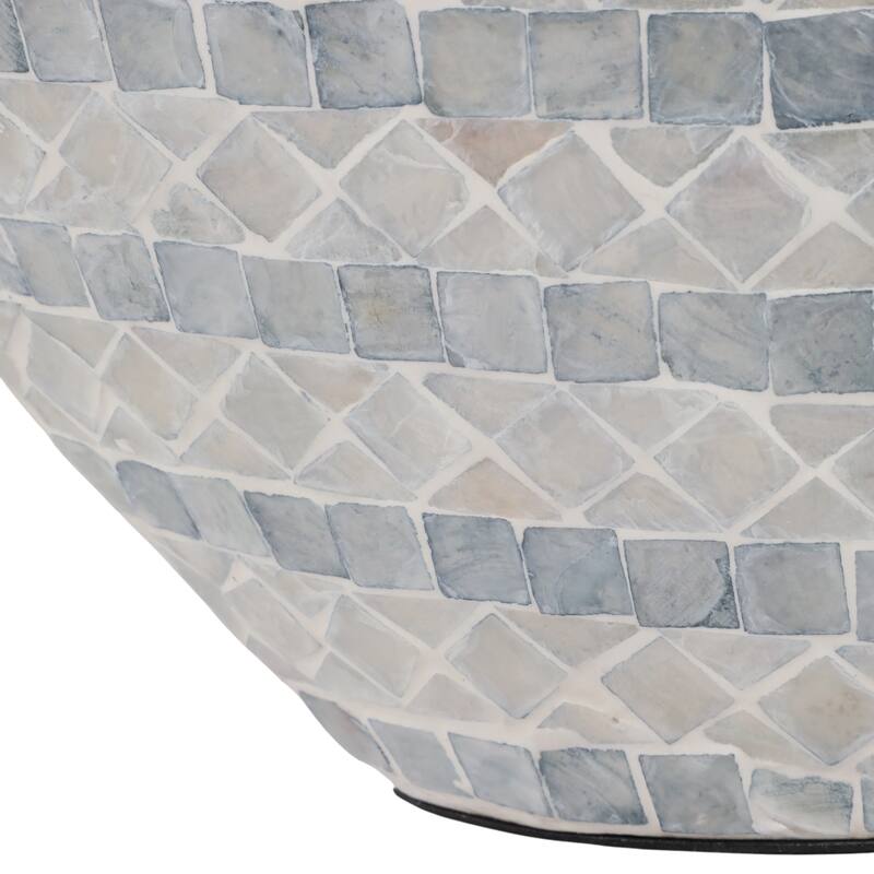 Decorative Vase - Ceramic Capiz Mosaic Gourd