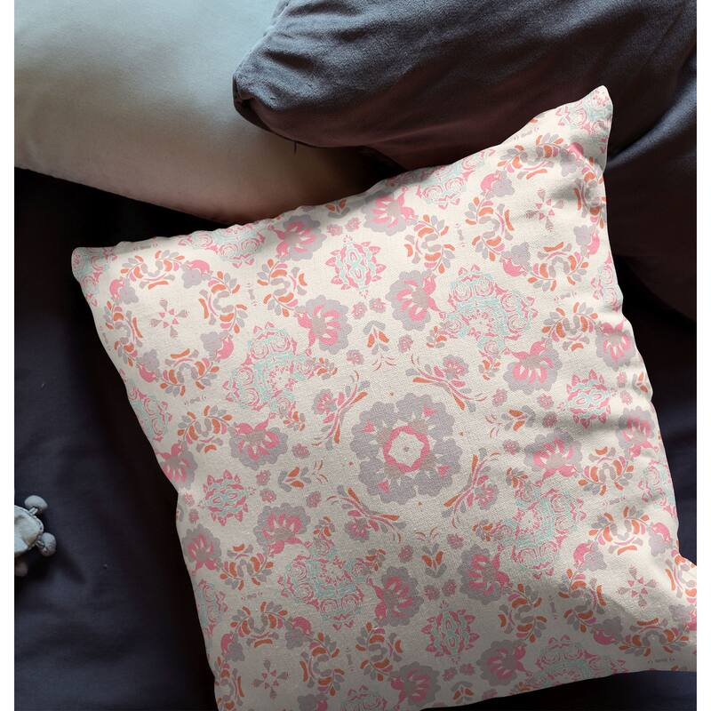 Amrita Sen Love and Liberty Faux Suede Throw Pillow