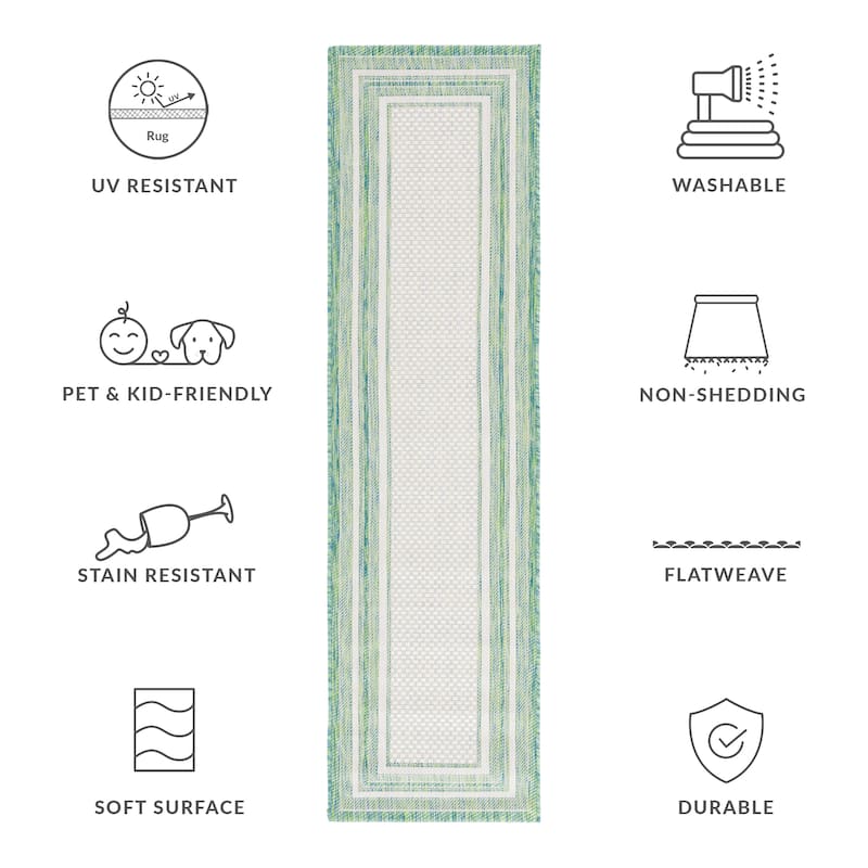 SAFAVIEH Courtyard Vickie Indoor/Outdoor Waterproof Patio Backyard Rug