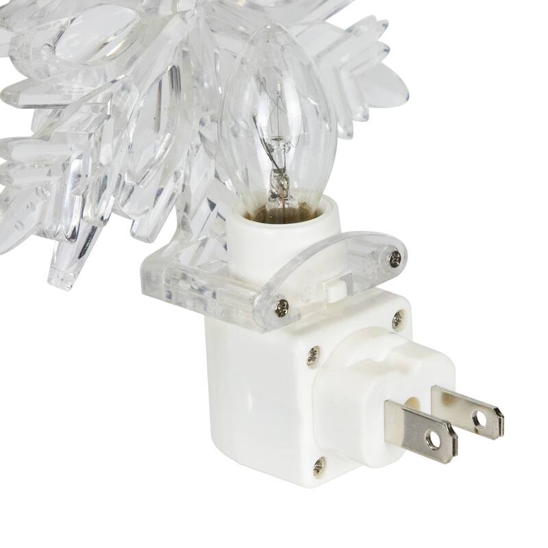 3D Snowflake Night Light - 6" - Clear