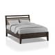 preview thumbnail 5 of 8, Ninn Transitional Grey Wood 5-Piece Padded Platform Bedroom Set with USB by Furniture of America