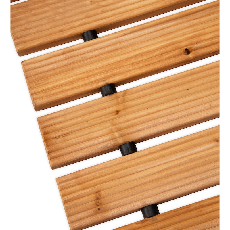 8' Portable Roll-Out Straight Hardwood Pathway