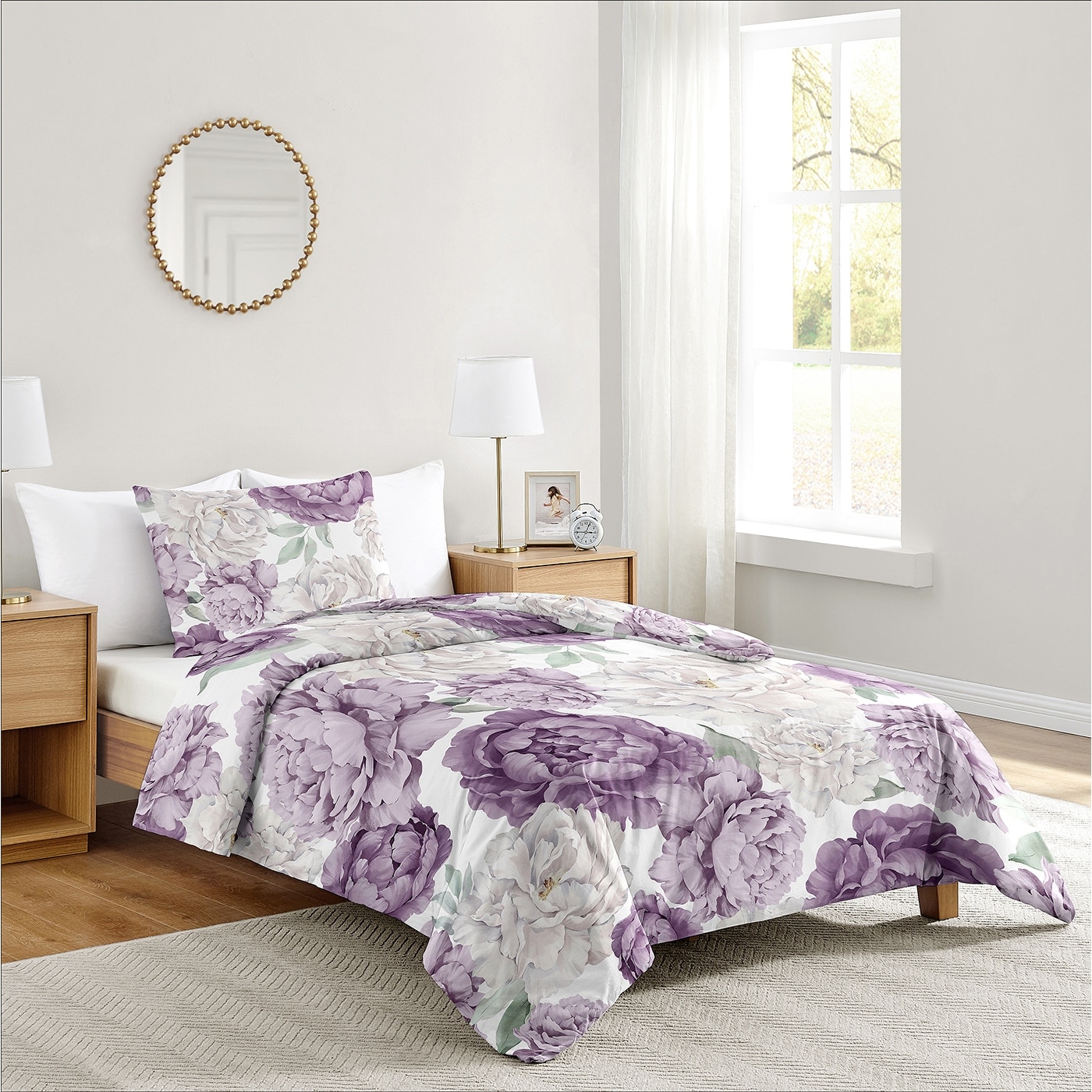Sweet Jojo Designs Spannbettlaken Für Babybett – Lavendel, Aus Mikrofaser, 132x71 Cm, Mit Gummizug