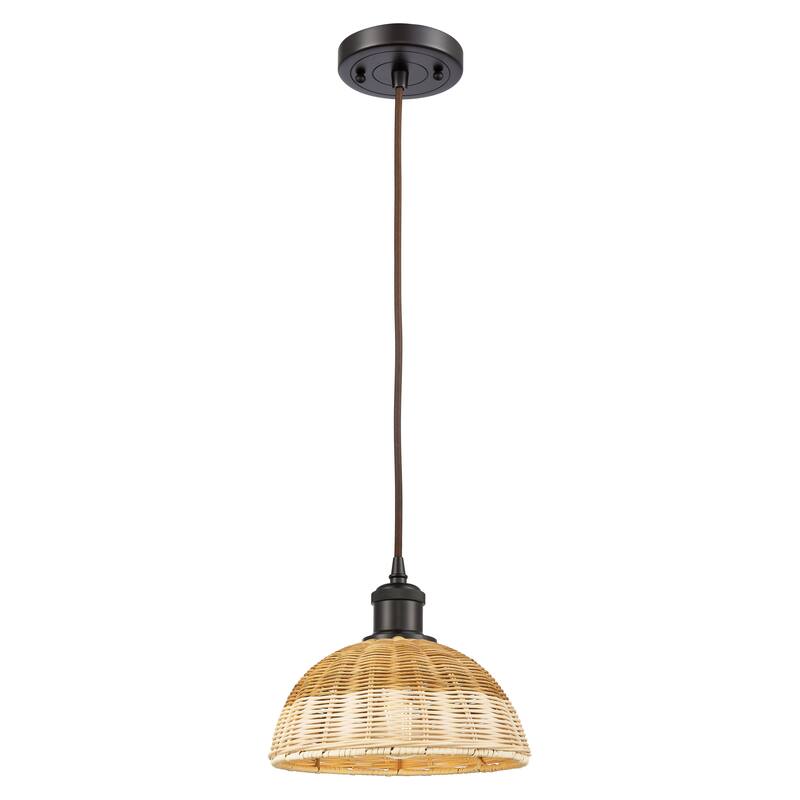 Innovations Lighting Endless Possibilities Ballston - Bristol Natural II - 1 Light 9" Cord Hung Mini Pendant - Oil Rubbed Bronze