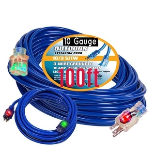 100 ft 10 gauge AWG rosso nero intrecciato 2 conduttori audio auto casa