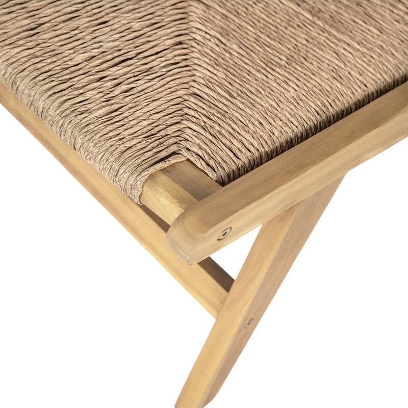 Christopher Knight Home-Mark Acacia Wicker Patio Lounge Chair Set of 2