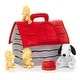 preview thumbnail 3 of 3, Lambs & Ivy Classic Snoopy Interactive Plush Doghouse with 5 Stuffed Animal Toys