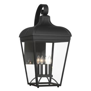 The Great Outdoors 72487 Marquee 4 Light 29" Tall Outdoor Wall Sconce