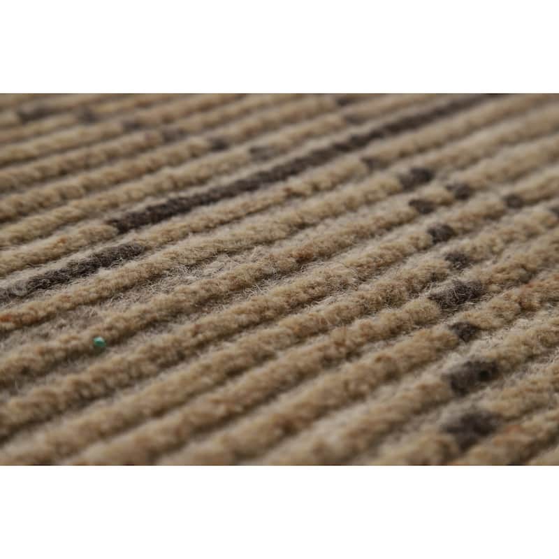 Trellis Moroccan Oriental Area Rug Hand-Knotted Wool Carpet - 5'6" x 8'7"