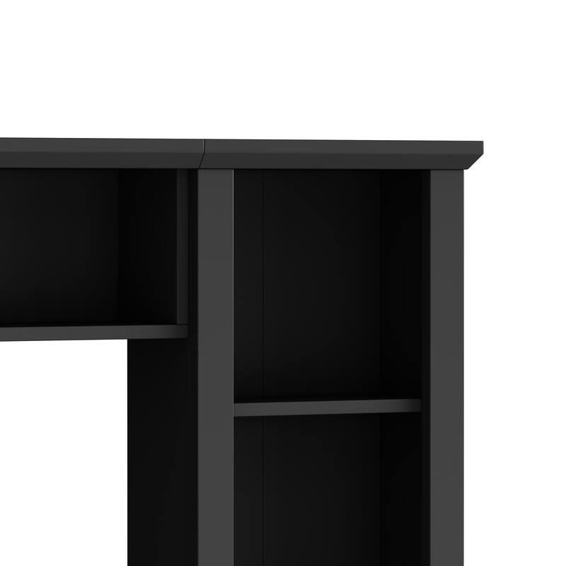 Modern Wall Unit Set for TVs Up to 75" with Adjustable Bridge & Ample Storage - Includes Bookcase, Wine Rack & Display Case