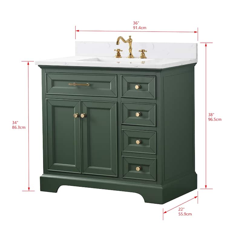 Sudio Design Thompson 36" Bathroom Vanity