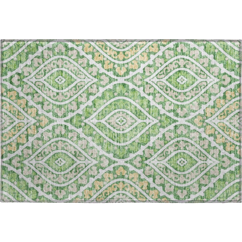 Premium Washable Super Soft Diamond Medallions Mayfield Rug