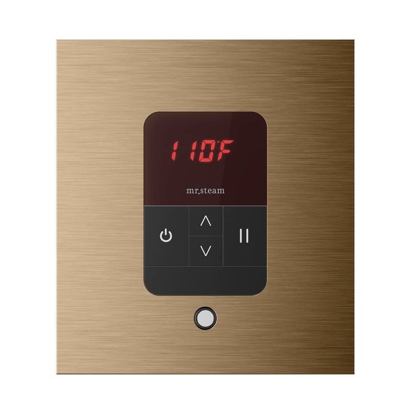 Mr Steam ITSQ Itempo Square Steam Shower Control and Steamhead - Brushed Bronze