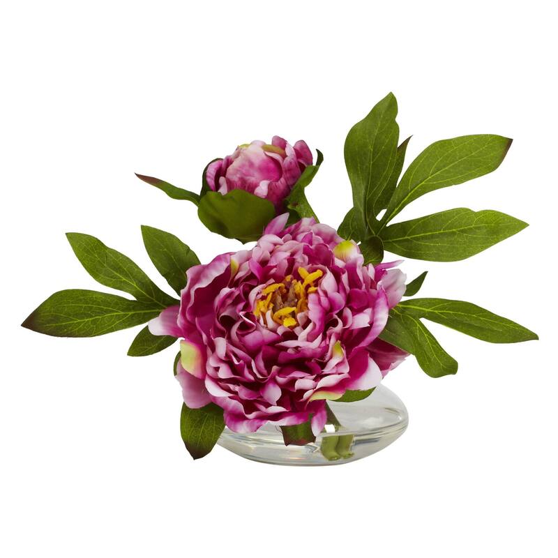 Floral Vase Set of 3 - Small Decorative Vases with Artificial Flowers - Home Decor for Tables & Shelves - 6