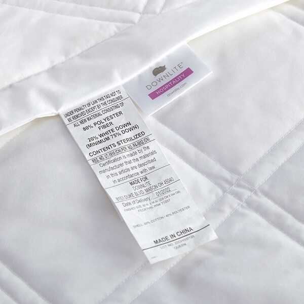Double black online diamond down blanket