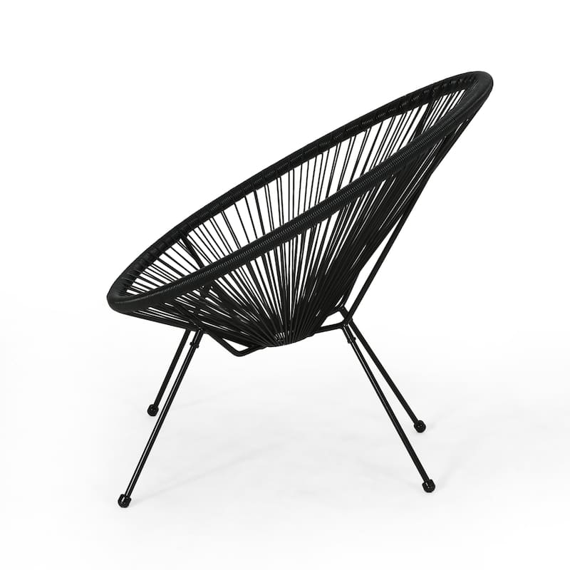 Anson Outdoor Steel/ PE Rattan Hammock Weave Chair (Set of 4) by Christopher Knight Home