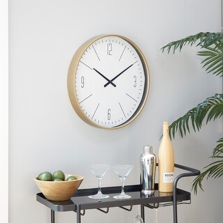 Glass Contemporary Wall Clock 20 x 20 x 2 - 20 x 2 x 20