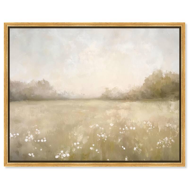 Peaceful Expanse Canvas by Art Remedy - Gold - 36" x 30"