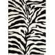 preview thumbnail 11 of 15, SAFAVIEH Florida Shag Rozinka Zebra Animal Print 1.2-inch Thick Rug
