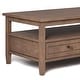 preview thumbnail 19 of 76, WYNDENHALL Norfolk Wood Transitional Coffee Table - 48 Inches wide