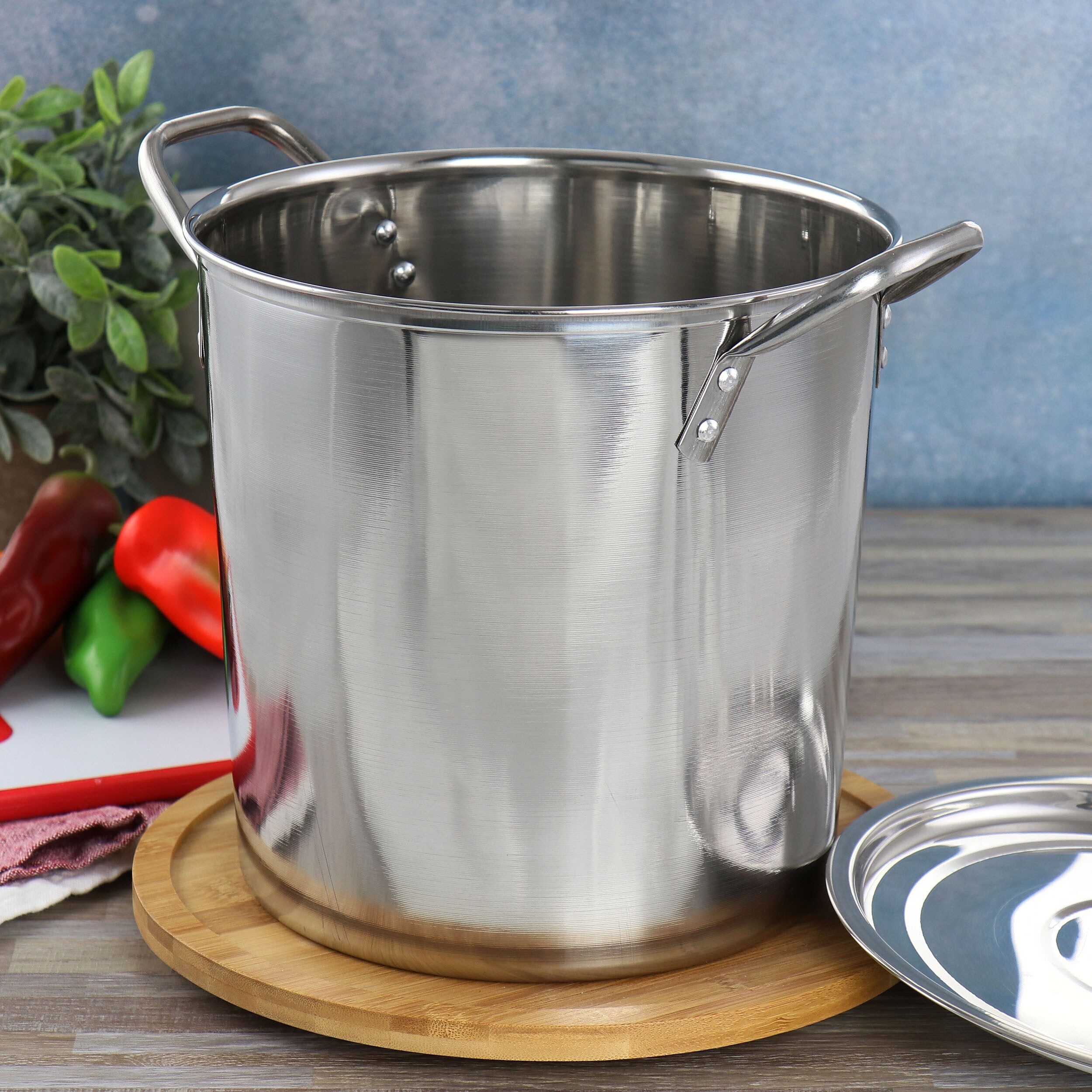 Gibson Everyday 16 Quarts Stainless Steel Stock Pot