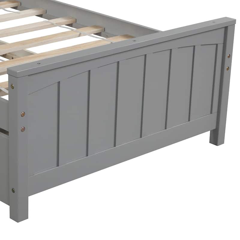 Twin size Platform Bed with Trundle