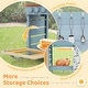 preview thumbnail 9 of 9, Costway Play Kitchen for Kids Wooden Toy Kitchen Playset with - See Details