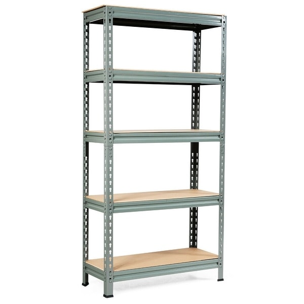 Wheels 60"x30"x14" 5 Tier Shelf Shelves Steel Wire Metal Shelving Rack Storage 