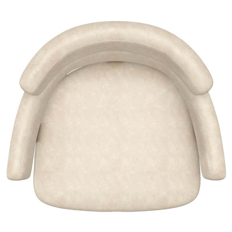 Contemporary Faux Leather & Metal 26" Counter Stool with Swivel, Set of 2