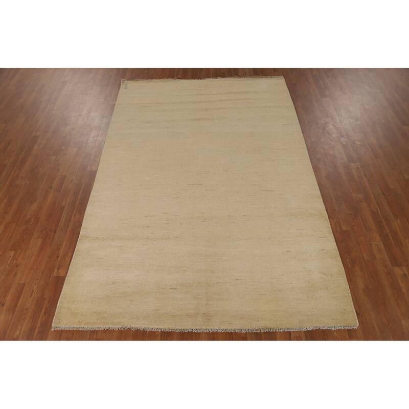 Gabbeh Modern Area Rug Handmade Wool Carpet - 6'0"x 9'2"