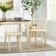 preview thumbnail 1 of 10, Countryside Rounded Back Spindle Wood Dining Chair (Set of 2) by Christopher Knight Home Set of 2 - Cream - Short