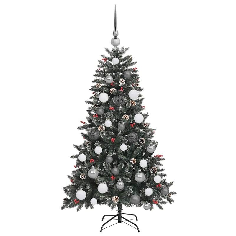 vidaXL Artificial Christmas Tree Green PVC